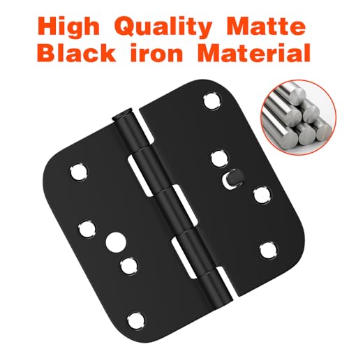 Haidms HYA011BK1016-3@A-KT 3Pack Black Door Hinges 4 Inch Security Hinges thumb #5