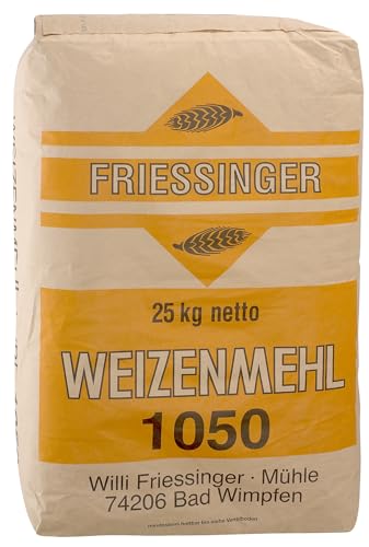 BIELMEIER Weizenmehl T1050 25kg Friessinger Das hochwertige Getreide stammt von Landwirten aus der Region