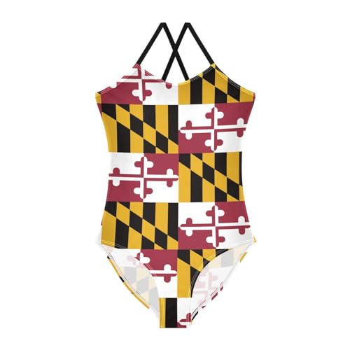 Girls One Piece Swimsuits Cute Kids Bathing Suit Adjustable Straps Beach Sport Swimwear, 3T, Black