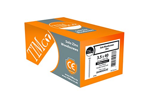 TIMCO SQ2 CSK BZP Solo Woodscrews - 5.0 x 80 - Zinc Plated - Box of 200 - Image 2