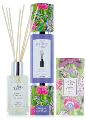 アシュレイ&バーウッド(Ashleigh&Burwood) リードディフューザー 200ml + サシェ 1点 (ラベンダー＆ベルガモット) 芳香剤 ルームフレグランス ルームディフューザー（Amazon）