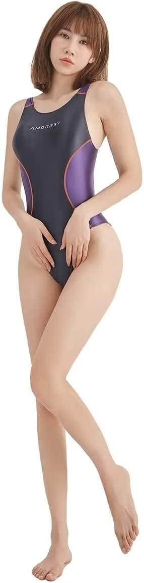 AMORESY スーパーストレッチ カラーパネル競泳水着 サーフィン/ヨガ/コスプレ/フィットネスバック水着 競泳水着 AMORESY スーパーストレッチ カラーパネル競泳水着 サーフィン/ヨガ/コスプレ/フィットネスバック水着