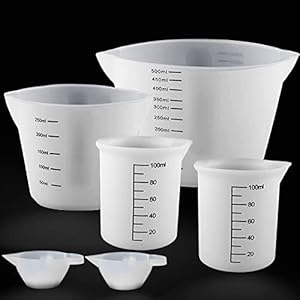 XIMUHO 6 Stück Silikon Messbecher Set