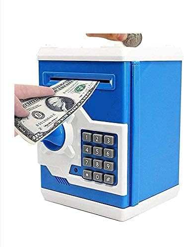 chikly Money Safe Atm Kids Modern Piggy Savings Bank With Electronic Lock Piggy Bank Atm With Password (Multi Design) Blue (B0C7L2MZ53) Amazon Price History, Amazon Price Tracker