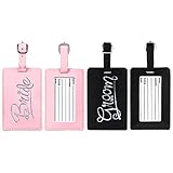 amscan Bride and Groom Just Married Luggage Tags | Wedding and Engagement Party