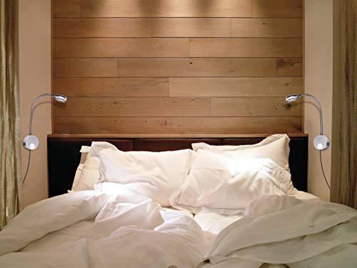 Alldio Book Lights For Reading In Bed, Wall Mount Light Minimalist Led Bedside Reading Lamp Bookshelf Display Lights (3W, Warm White) #TOP4