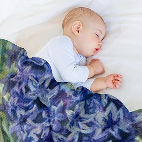 Couverture en microfibre de jacinthe et lapin, finition haut de gamme - 7
