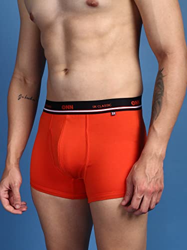 Image of ONN UK Classic Men's Combed Cotton Long Trunk with Feather Touch Ultra Soft Waistband (Pack of 1)