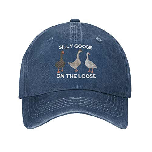 Image of Funny Silly Goose Hat Silly Goosee On The Loose Hat for Women Dad Hats Funny Hats
