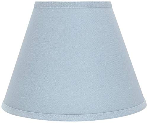 Luxury Home Room - Living Décor - Dual Textured- Coolie Fabric- Lampshade - Perfect Lighting - Purpose Floor Ceiling Table Lampshade - Practical & Eye-Caring - Perfect Lighting (Light Blue, 23cm)