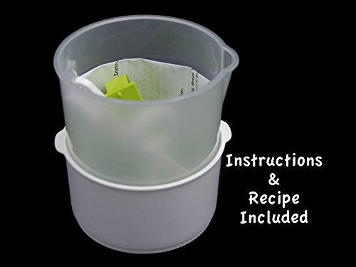 Nut Milk & Greek Yogurt Maker - Reusable & Durable Nut Milk Bag Alternative - Fine Mesh Stainless Steel - Soy/Oat/Almond Milk - All Purpose Food Strainer - (1 Quart Yogurt, 1.5 Quart Nut Milk) (A) #TOP7