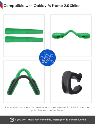 Image of BLAZERBUCK Replacement Earsocks & Nosepieces & Frame Clip for Oakley M Frame 2.0 Strike