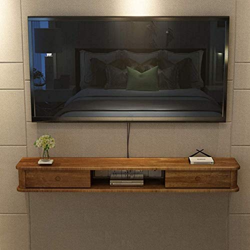 Schwimmender an der Wand montierter TV-Ständer Wand Medienkonsole Schreibtisch Wandhalterung TV-Schrank mit Schiebetüren