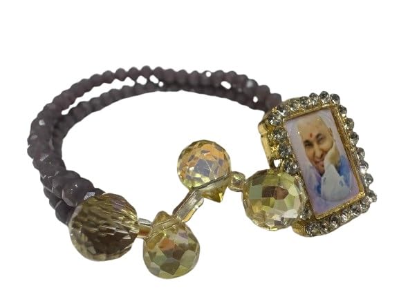 RK Basics Guruji Swaroop Bracelets With Crystal Stone Spiritual Power Guruji Swaroop Blessings Bracelets (Grey) (B0D9WLMLK5) Amazon Price History, Amazon Price Tracker
