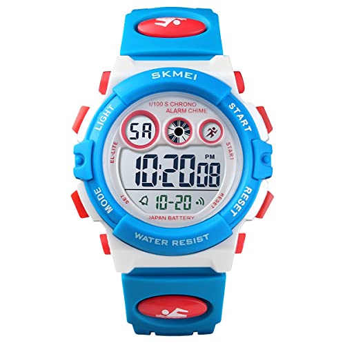 Image of GOLDEN HOUR Watches for Kids Digital Sport Waterproof Boys Girls Watch Outdoor 12 /24 H Alarm EL Backlight Stopwatch Military Child Wristwatch Ages 3-15