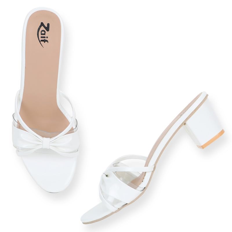 Image of ZAIF women fancy block heel footwear stylish sandal (73)