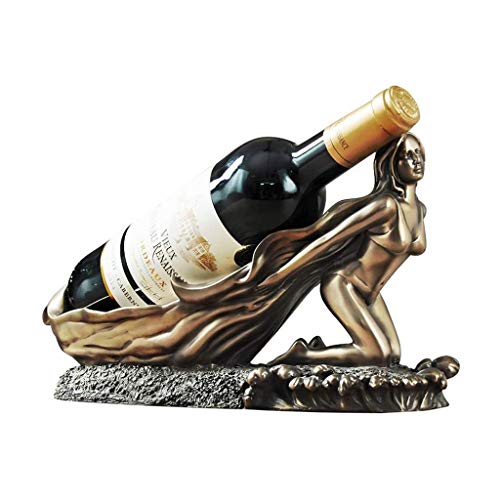 Soporte para Botellas de Vino de Resina con Cobre 18x36.5x13.5cm miniatura 1