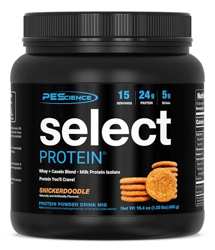 Image of PEScience Select Protein Powder, Snickerdoodle, 15 Servings | Whey and Casein Blend, Lean Protein Powder, Low Calorie, Low Carb, Keto Friendly, Gluten Free