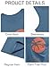 Damorong Mens Sleeveless Tank Tops Workout Gym Shirts Palm Tree Vintage Style T-Shirt Blue