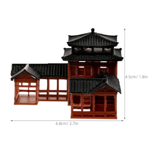 Image of B0D5DC8MHG Miniature Japanese Statue - Hand Crafted Plastic Fish Tank Decor, Asian Garden Ornament, Ancient Architecture Model for Home, Office, and Aquarium Decoration