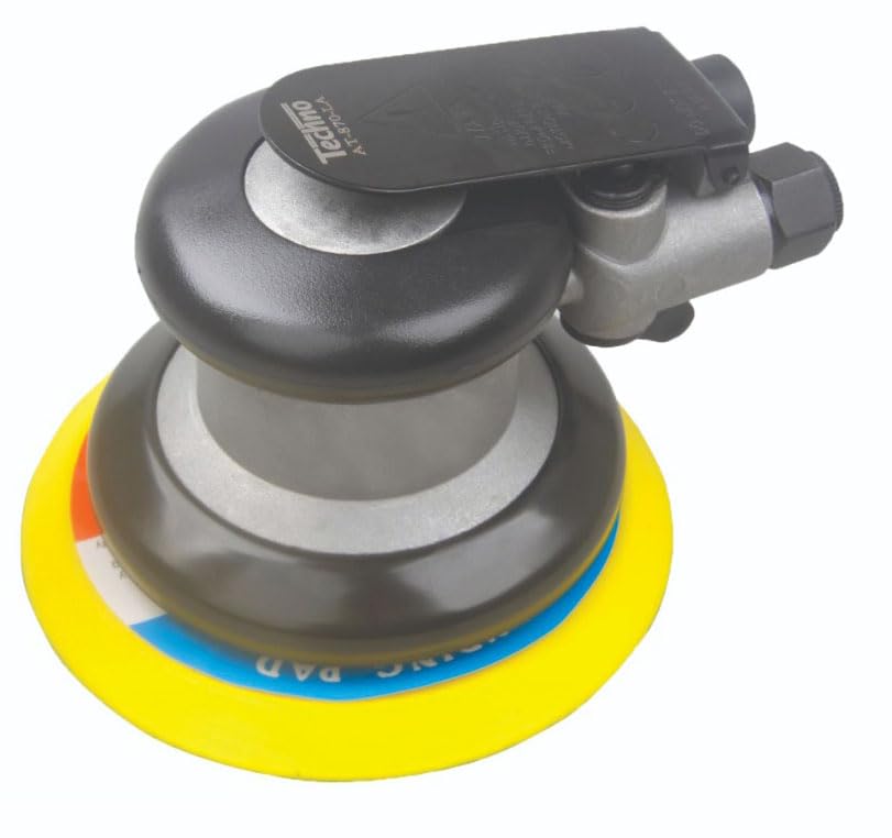 Techno Air Sander, 5 inch Lightweight Heavy Duty Pneumatic Palm Sander for Metal for Woodworking (Yellow & Grey) (B0CTTLG8X3) Amazon Price History, Amazon Price Tracker