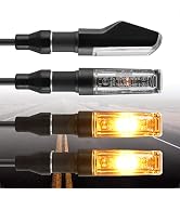 evermotor Universal 4 Stück E13 Motorrad LED Blinker Aluminiumschale mit schöner Oberflächenbehan...