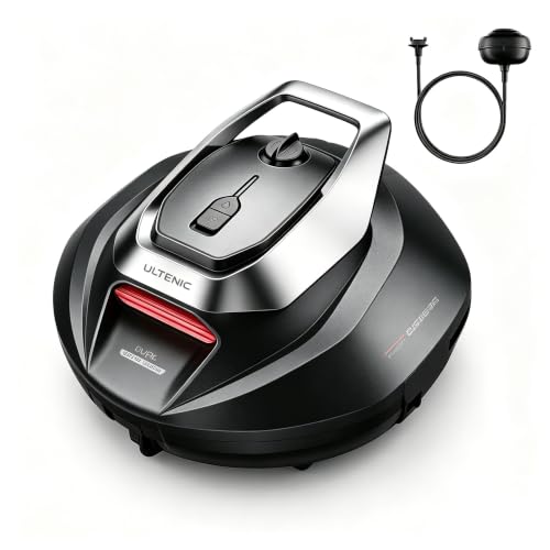 Ultenic Pooleco 10 Poolroboter, Poolroboter Akku mit Dual Motoren, 90Min Laufzeit, 80㎡ Reinigungsbereich, Automatisches Parken, Geeignet für Verschiedene Schwimmbecken