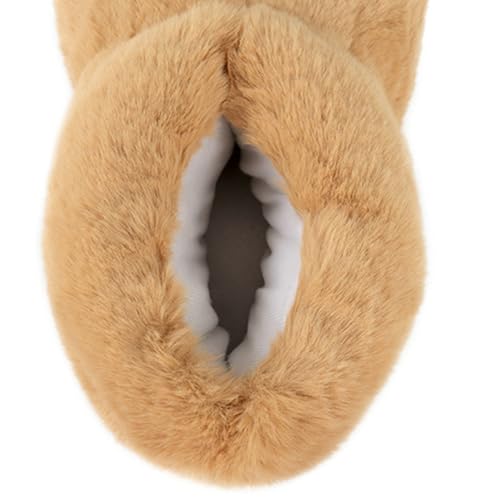 Bear Paw Fuzzy Plush Slippers Animal Shaped Cartoon Cozy Anti Slip Warm Indoor House Shoes for Family3