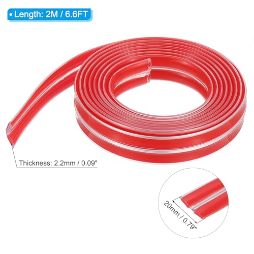 Image of PATIKIL Edge Protector Strip, 0.79IN x 6.6FT Children Proofing Silicone Soft Clear Corner Protectors Pre-Taped Strong Adhesive for Cabinets Tables Drawers