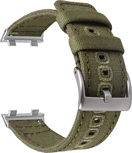 Shieranlee Compatible with Oppo watch 1 41mm strap,Soft Woven Nylon Replacement Band with Adjustable Closure - Image 2