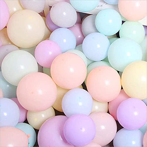 Image of Toyshine 100 Pack Macaron Candy Colored Latex Balloons,12 Inch Rainbow Pastel Balloons Birthday, Valentines Day, Wedding Graduation, Baby & Bridal Events, Family Party Decorations