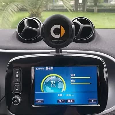 NIRBO Car Phone Holder For Smart 453 Fortwo Forfour Navigation-Mid, Intelligent Infrared Mobile Phone Stand Automatic Sensor, Rotatable 360 Degree Dashboard