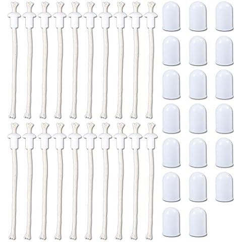 Laoyoung 20Pcs Öl Laterne Docht hitzebeständiger Kerosin Docht Öllampen Set inkl.20cm Öllampendocht Cover