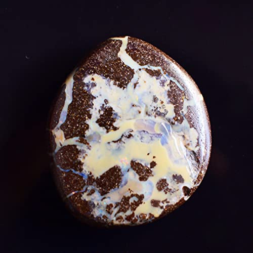 Opale rocheuse véritable et haut de gamme, cabochon d'exception 27mm - 2