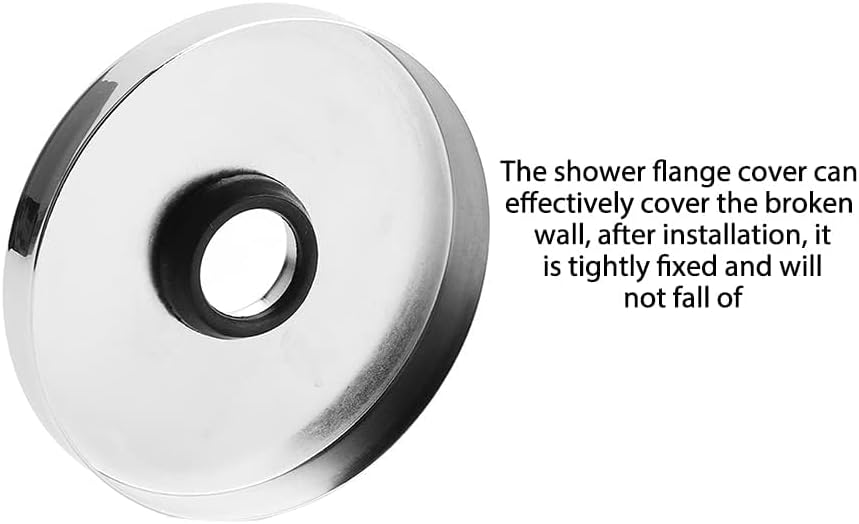 Miniatura 6 de Brida de brazo de ducha extragrande, 3.5 pulgadas de diámetro exterior, repuesto universal de placa de cubierta de escudo de cabezal de ducha, placa
