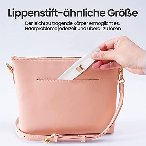 Augenbrauen Trimmer, 2 in 1 USB Augenbrauenrasierer Elektrisch und Gesichtshaarentferner für Frauen, Schmerzfreie Augenbrauen Epilierer Damen Für Körper Gesichtshaare Lippen Kinn, mit LED-Licht 5