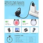 Dog Lights for Night Walking, 2 Pack Clip On Dog Collar Light for Nighttime Rechargeable, 4 Modes LED Collar Charm for Safety Running, Cycling, Camping (Black) - Image 4