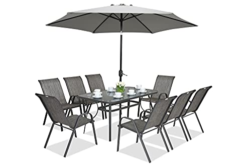 Garden Point Modena 8 Antracite | Elegante Set di