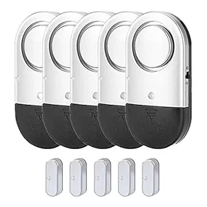 Window Alarm Sensors Door Alarms for Kids Safety , Home Security for Pool, Burglar Alarm, Dementia Patients Open Alarm(5Pack)