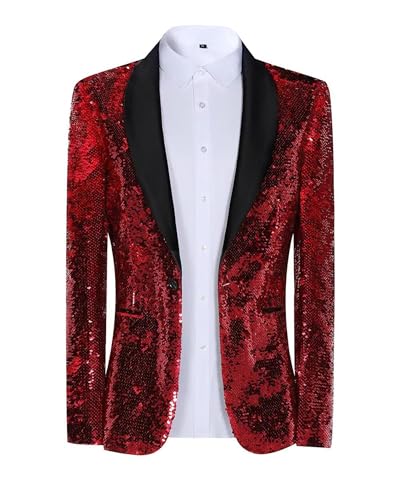 Sequin Men Blazers Slim Fit Shiny Tuxedo Suit Jackets for Prom Party Shawl Collar Mens Dinner Blazer Disco Coat3