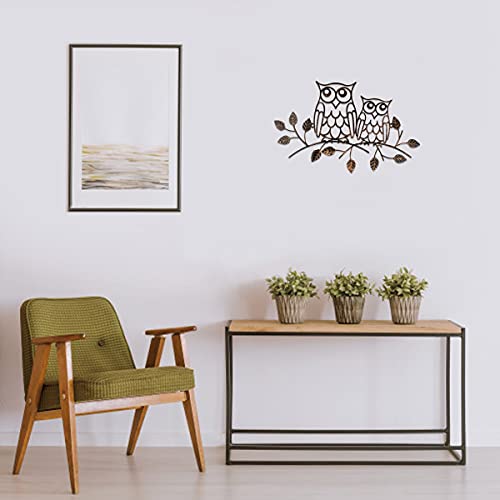 YiYa Gufo in metallo Decorazione Gufo in metallo