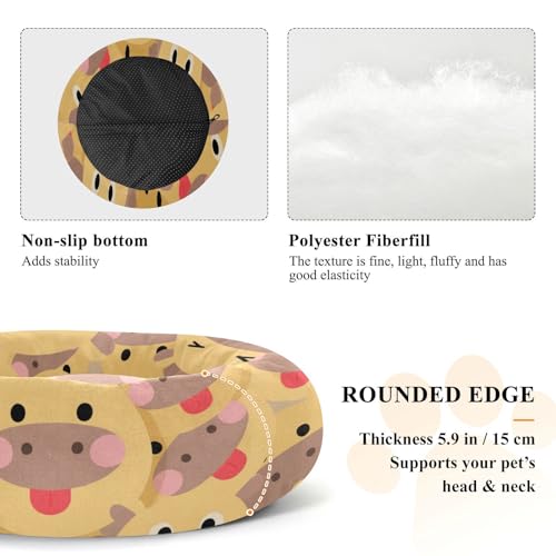 Lit antidérapant chat petite taille panier motif vache S - 6