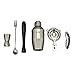 Produktbild Cocktail-Shaker-Set, Edelstahl, 6-teilig, Shaker, Sieb, Stößel, Flaschenöffner, Rührer und Jigger