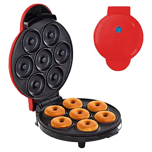Donut Maker, Mini Máquina Donuts, Placas Fáciles Limpiar Y Antiadherentes, Haga 7 Mini Donuts,...