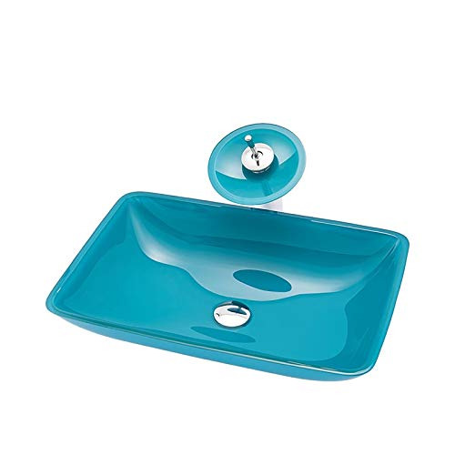 Lavabo et robinet en verre trempé pour rénover une salle d'eau parentale moderne
