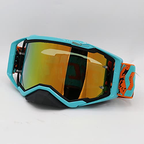 Motocross occhiali da sole occhiali per sport all'aperto ciclismo fuoristrada sporcizia casco da moto occhiali proteggere a prova di sabbia (Color : 1)