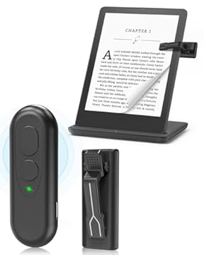 SZILBZ Voltapagina per Kindle Paperwhite Scribe Kobo E-Book E-Readers Accessori, RF Telecomando Voltapagina per ipad/iPhone Tablet Leggere Romanzi e Scattare Foto