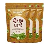 Fabeato Chettinad Okra Chips| No Palm Oil|Vacuum Fried|Gluten Free | Vegan Friendly Snack | Trans free|No Artificial Flavour | Vegetable Chips – (Pack of 3 X 30g)