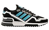  adidas Originals ZX 750 HD, Core Black-Bright Cyan-Grey Three, 8,5