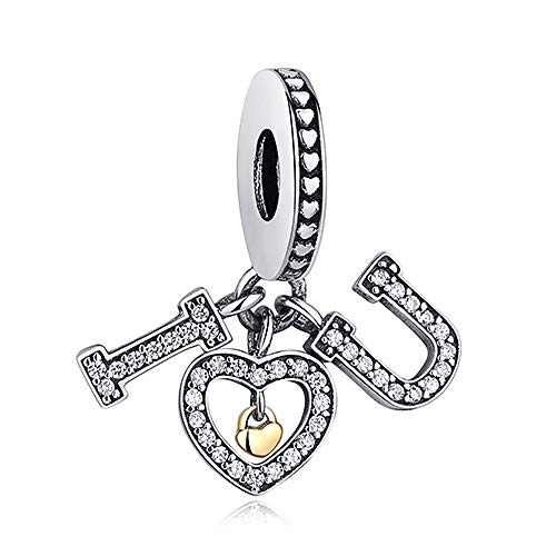 Lune étoile amour coeur bracelet argent 925 pour look parisien